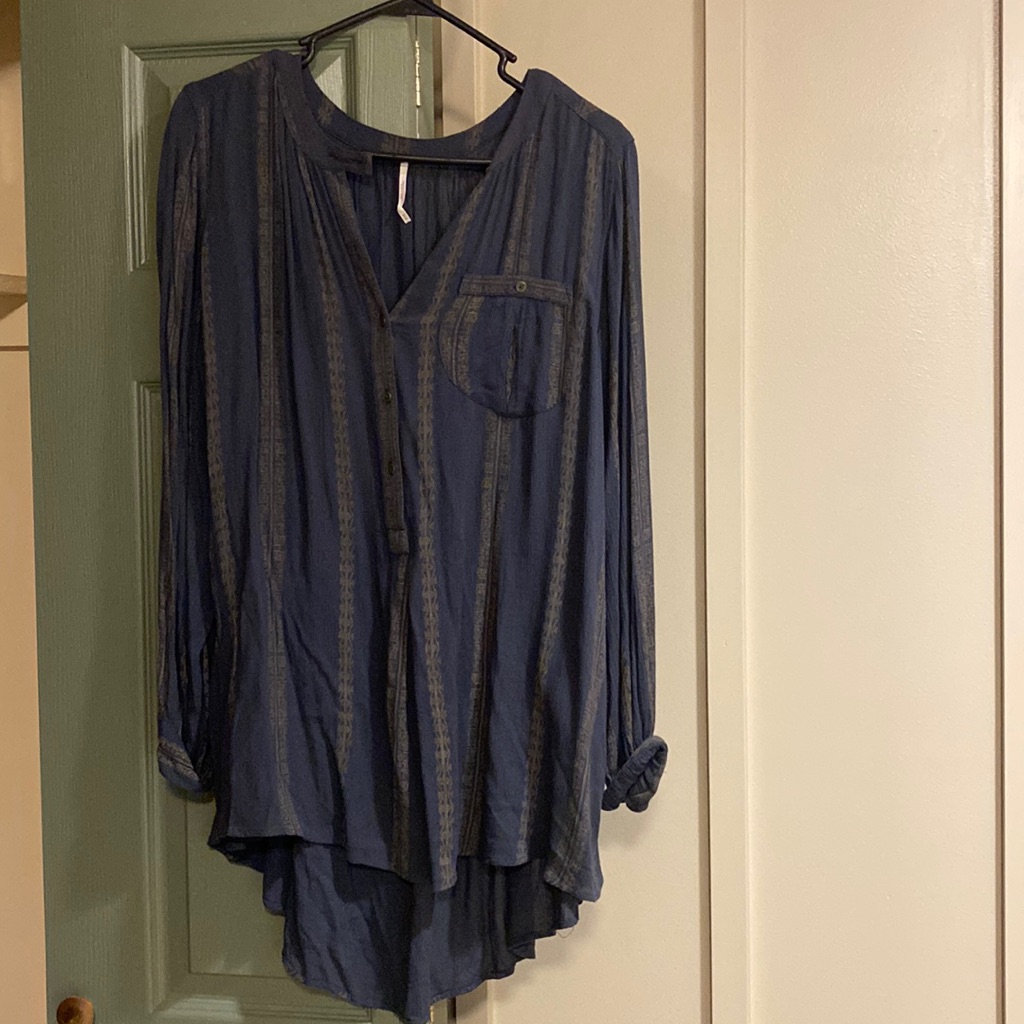 Button Down Long Top